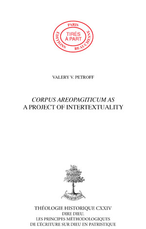 CORPUS AREOPAGITICUM AS A PROJECT OF INTERTEXTUALITY